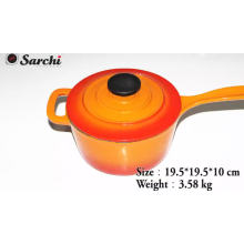 high quality die-casting enamel saucepan cast iron milk pot